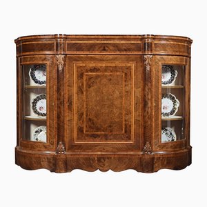 Credenza cruzada de nogal y madera real