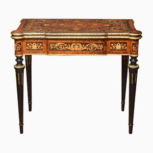 19th Century Marquetry Inlaid Card Table
