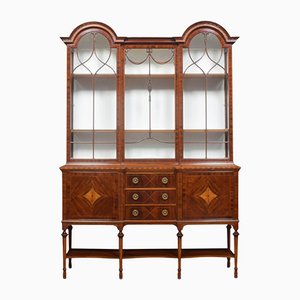 Mahogany Inlaid Display Cabinet