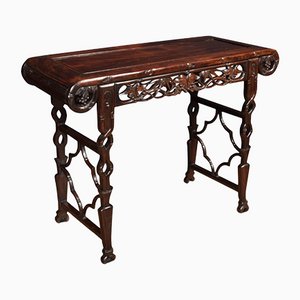 Mesa de altar china de palisandro tallado