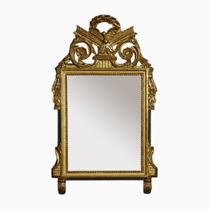 Espejo de pared estilo siglo XVIII con marco dorado