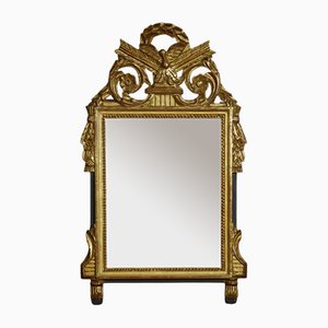 Specchio da parete con cornice dorata