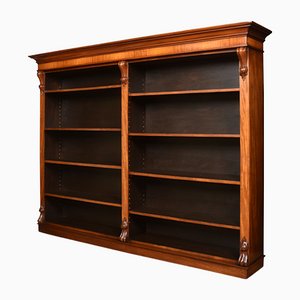 Large Mahogany Open Bookcase