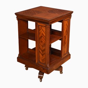 Edwardian Inlaid Revolving Bookcase