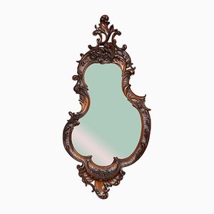 Rococo Revival Mahogany Wall Mirror