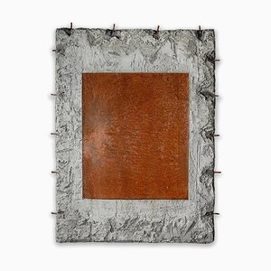 Pierre Auville, Still Steel, 2017, Ciment & Acier Corrodé sur Panneaux de Mousse