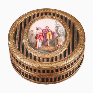 Louis XV Gold Enamel Lacquer Box