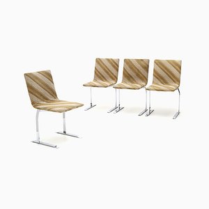 Inlay Chairs by Giovanni Offredi for Saporiti, 1970s, Set of 4