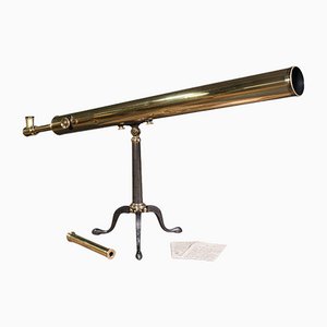 Large Antique English Library Telescope from Broadhurst & Co