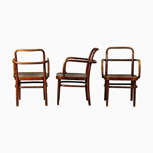 No. A 64F Armchairs by Gustav Adolf Schneck for Thonet, 1930s, Set of 3
