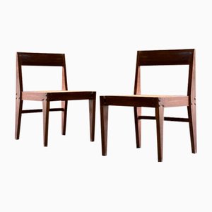 Pj-010514 Demountable Teak Chairs by Pierre Jeanneret, 1955, Set of 2