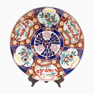 Japanese Hand-Painted Imari Porcelain Plate by Goldimari