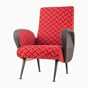 Roter Vintage Sessel, 1970er