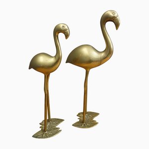 Brass Flamingos, Set of 2