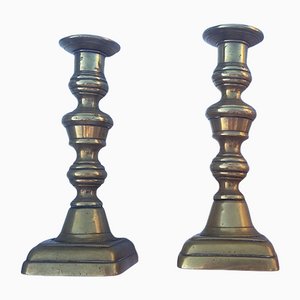 Candelabros de latón. Juego de 2