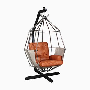 Mid-Century Hanging Parrot Modern Birdcage Chair by Ib Arberg, Sweden
