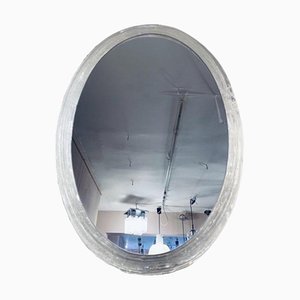 Oval Illuminated Wall Mirror by Egon Hillebrand for Hillebrand Lighting, 1970s