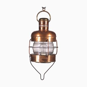Vintage Copper Ship Lantern