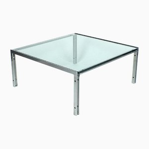 M-1 Glass Coffee Table by Hank Kwint for Metaform, the Netherlands, 1980s