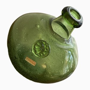 Green Glass Vases from Boda, Sweden, 1970s
