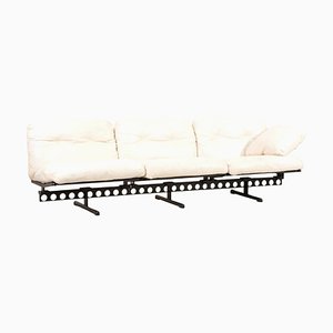 White Leather Sofa by Pierluigi Cerri for Poltrona Frau, 1980s