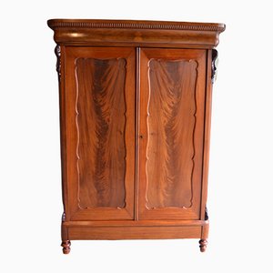 Antique Biedermeier Mahogany Cupboard