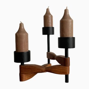 Danish Mid-Century Modern Teakwood Candleholder