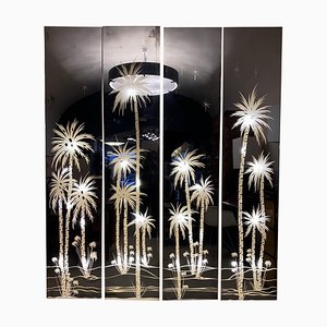 Panneaux de Miroir Palm Oasis Mid-Century