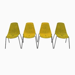 Italian Chairs by Gianfranco Legler, 1960s, Set of 4