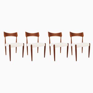 Vintage Danish Teak Dining Chairs by Bernhard Pedersen & Søn, 1960s, Set of 4