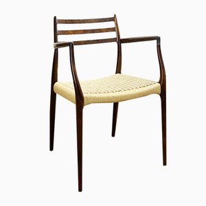 Mid-Century Modern Danish Rosewood 62 Armrest Chair by Niels O. Møller for J. L. Moller, 1960s