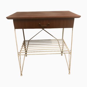 Tables de Chevet en Teck et Métal, Suède, 1960s