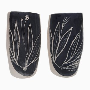 Verres Fleurs et Feuilles de Amodino Milano, Set de 2