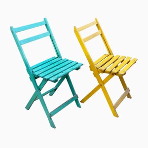 Painted Box Chairs, Set of 2