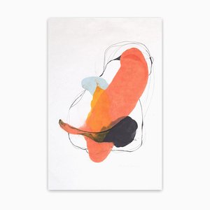 Tracey Adams, 0118.3, 2018, cera pigmentada y tinta sobre papel Shikoku