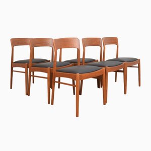 Danish Teak Dining Chairs by Henning Kjærnulf for Korup Stolefabrik, 1960s, Set of 6