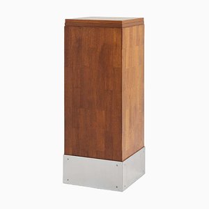 Modernist Oak Pedestal
