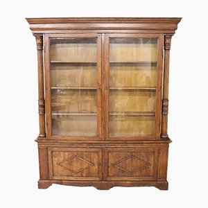 Large Solid Fir Bookcase, 1850s