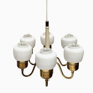 Mid-Century Swedish T526 Chandelier by Hans-Agne Jakobsson for Hans-Agne Jakobsson AB
