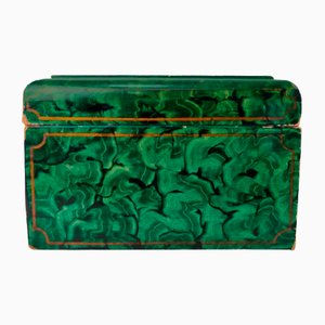 Faux Malachite Boxes by Maitland Smith, 1970s, Set of 2