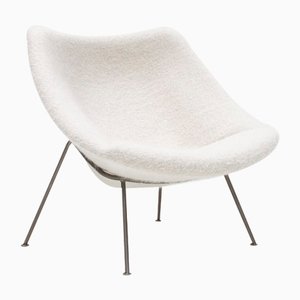 1st Edition F156 Little Oyster Lounge Chair in Pierre Frey by Pierre Paulin for Artifort, 1960s