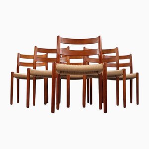 Teak Dining Chairs by Niels O Möller for J.l. Møllers, Set of 6