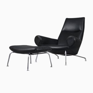 Ap47 Sessel mit Fußhocker von Hans Wegner für AP Stolen