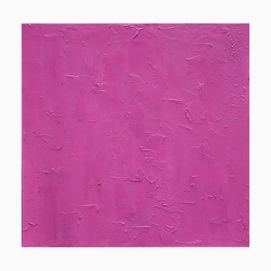 Bridg, Monochrome en rose, 2021, Acrylic on Canvas