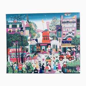 Paris Montmartre, 1975, Acryl auf Leinwand