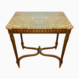 Mittelgroßer Tabletttisch aus Marmor