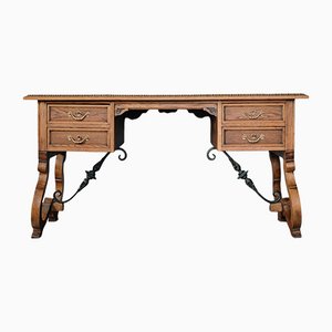 Spanish Oak Desk with Latches