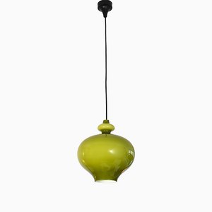 Lampe à Suspension Vert Olive par Hans Agne Jakobsson