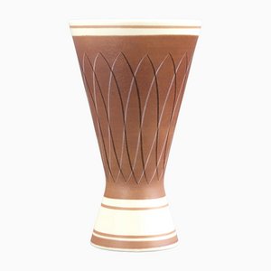 Mid-Century Freeform Ceramic 714 in PRB Pattern Vase Shape from Poole Pottery, 1953