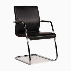 Black Leather Armchair from Züco